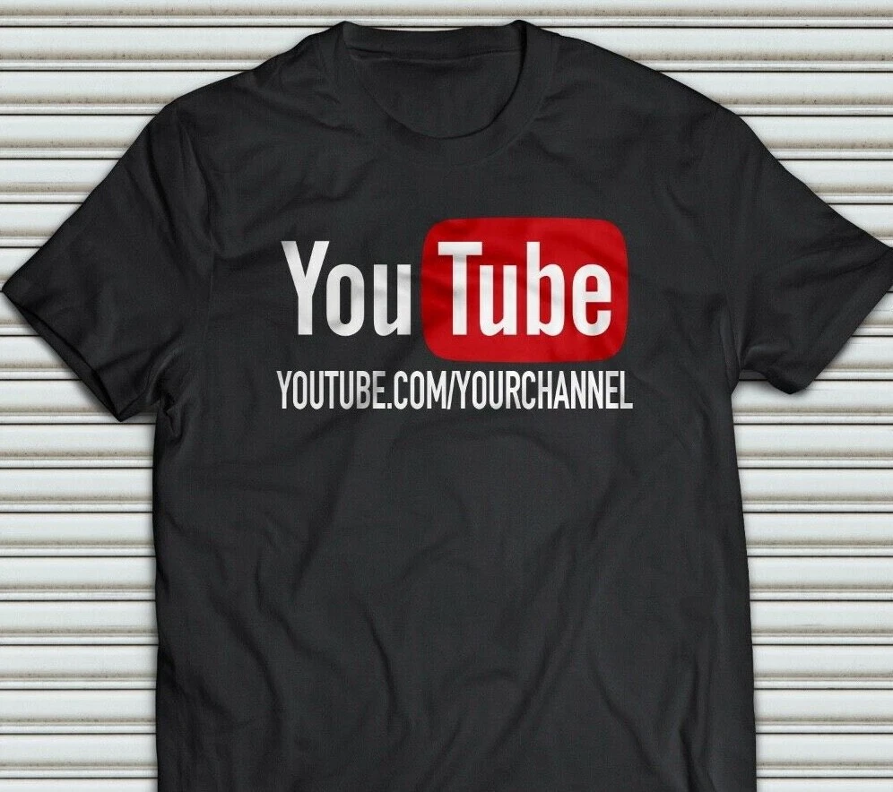 Youtube t top shirt black