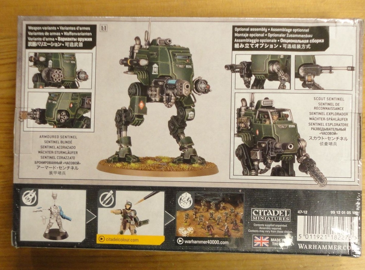 Warhammer 40K 40,000 Astra Militarum Armored Sentinel Miniature 