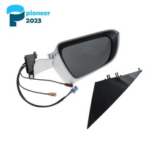 White Left Side View Mirror Driver Side For 2017-2023 Tesla Model 3