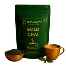 Navvayd Gold Chai 1kg | Assam & Darjeeling Leaf, Strong Black Tea Powder 31.30 per gallon