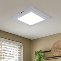 Deckenleuchte Aufbaupanel Deckenlampe Led Wohnzimmerleuchte Kaltweiß Quadratisch