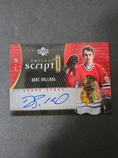 Dave Bolland 2006-07 Upper Deck Trilogy Scripts Young Stars Signed Rookie Card. rookie card picture