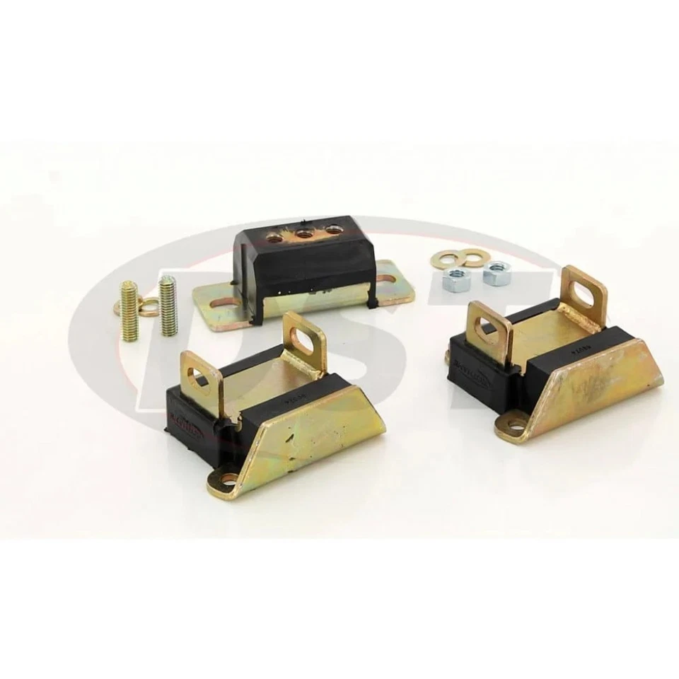 Kit de montaje de motor y transmisión Prothane para Chevy El Camino 1964-1973 | Negro Foto 2 de 4