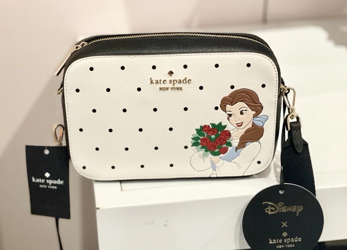 Kate Spade X Disney Beauty and the Beast Mini Camera Crossbody Bag