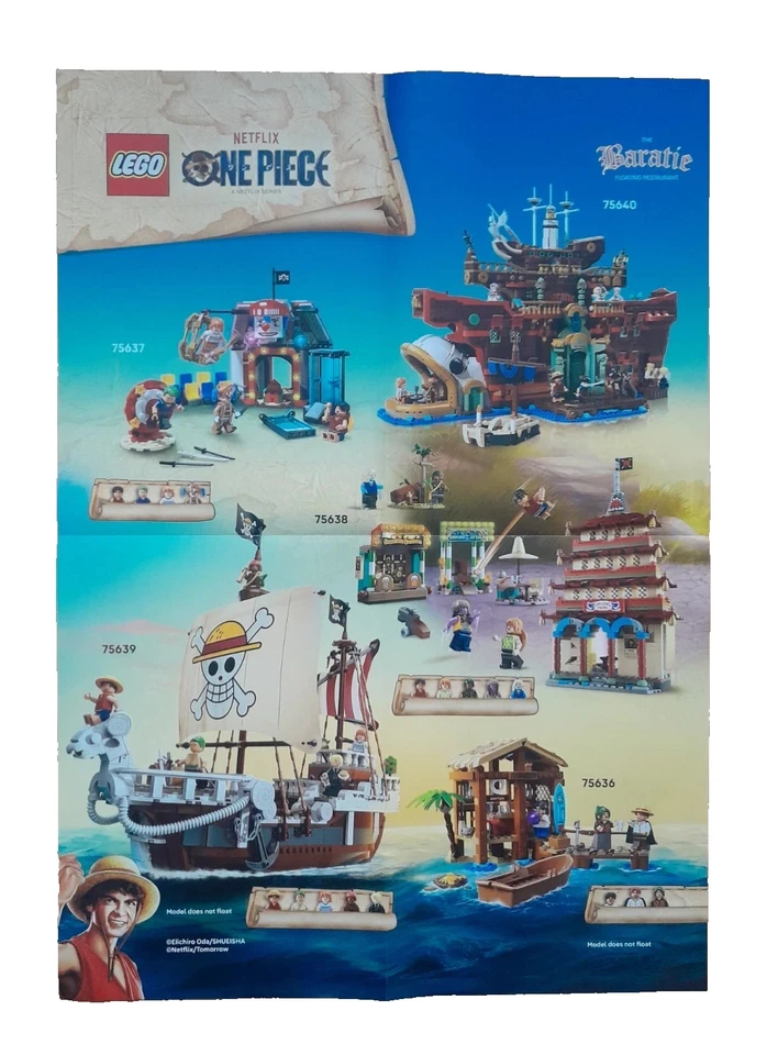 LEGO ONE PIECE 2025 UK PROMO POSTER BRAND NEW! - Image 2 of 3