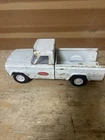 Vintage 1960 Tonka White & Red Metal Mini Jeep Pickup.