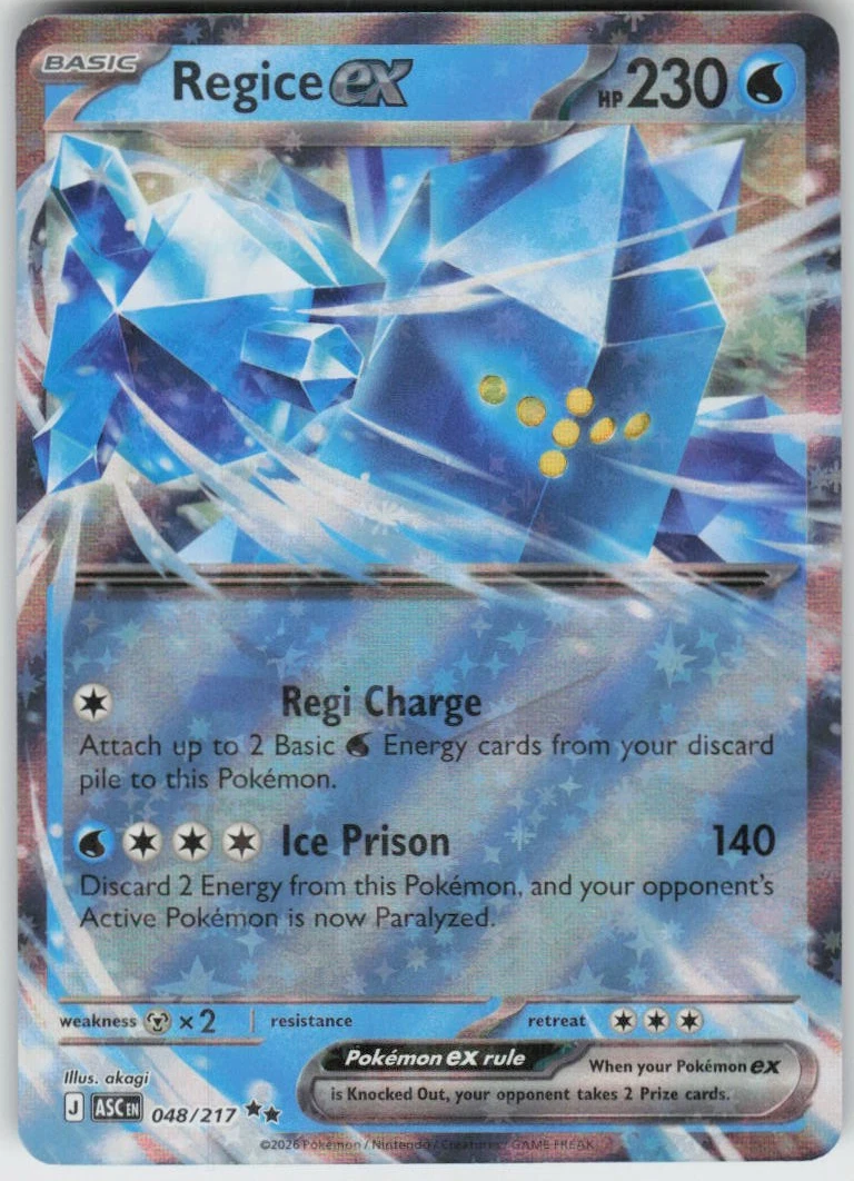 regice pokemon card price Regice ex Pokémon TCG Cards for sale