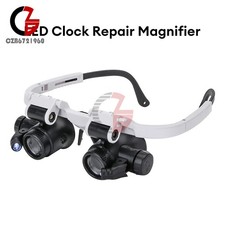 8X 15X 23X Magnifier Magnifying Glasses LED Light Jeweler Watch Repair Headband