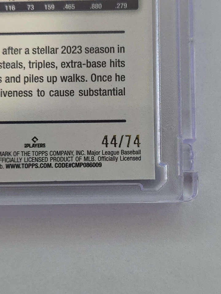 2024 Topps Update Series  #US144 Tyler Black Black Parallel /74 RC ROOKIE - Image 3 of 3