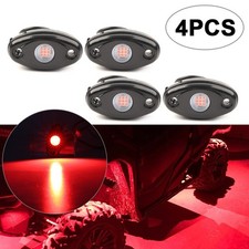 4x Car Led Pods Rock Lights For Jeep Off Road Atv Suv Truck Car Under Body Red
