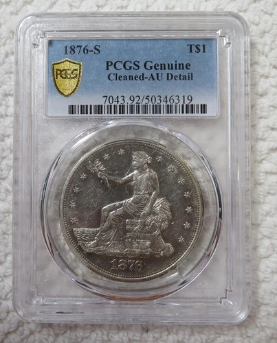 1876 S - Trade Dollar - PCGS AU Detail