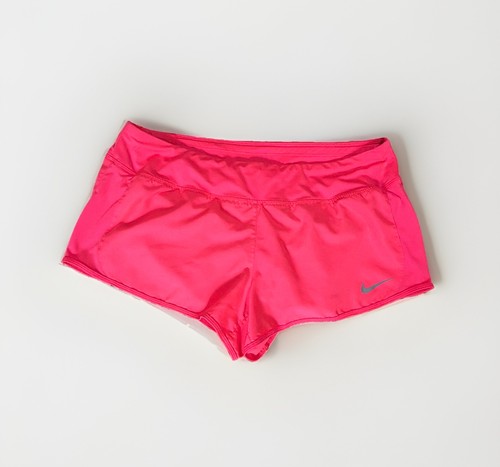Nike Dri-Fit Women's Bright Pink 3” Athletic Shorts Size XL Lined Drawstring