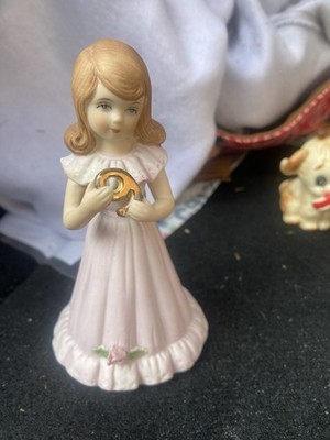 Enesco Growing Up Birthday Girls Porcelain Figurine, Blonde, Age 9