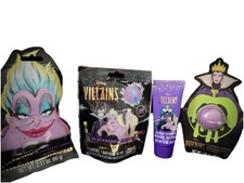 Disney Villains lot of 4 Bath Bundle Bath Bombs Bath Dust Body Scrub lavender
