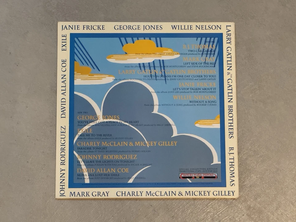 CBS Records Salutes Country vinyl David Allan Coe Willie Nelson PROMO AS1882 — 第 3/4 张图片