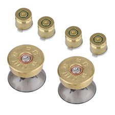 6Pcs Gold Metal Bullet Buttons  Thumbstick Mod Kit For Controller