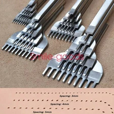 Leather Craft Punch Tools Kit Stitching Carving Working Sewing Saddle Groover