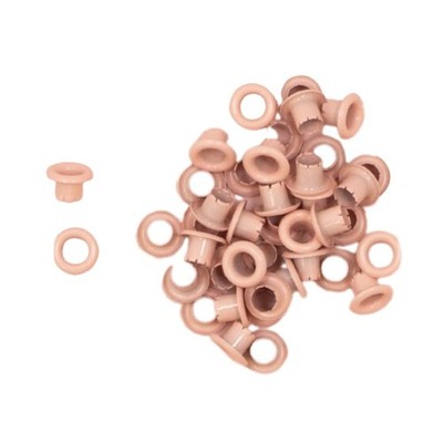 40 PCS Baby Pink Basic Eyelets 0.19 Inch Inner 0.31 Inch Outer Diameter Crafts