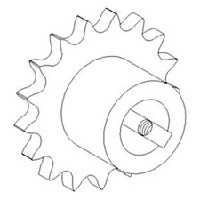 Horizontal Unloading Auger Counter Shaft Drive Sprocket Rice