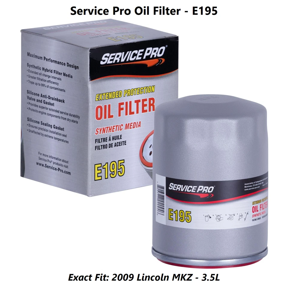 2009 Lincoln MKZ 3.5L Complete Air, Oil & Cabin Filter Kit (5W-20) - Image 3 of 4