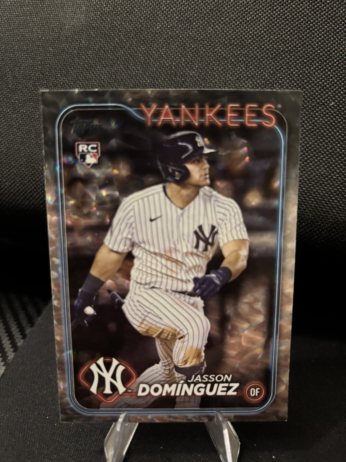 2024 Topps Series 1 - Jasson Dominguez #60 Silver Crackle Foil (RC)