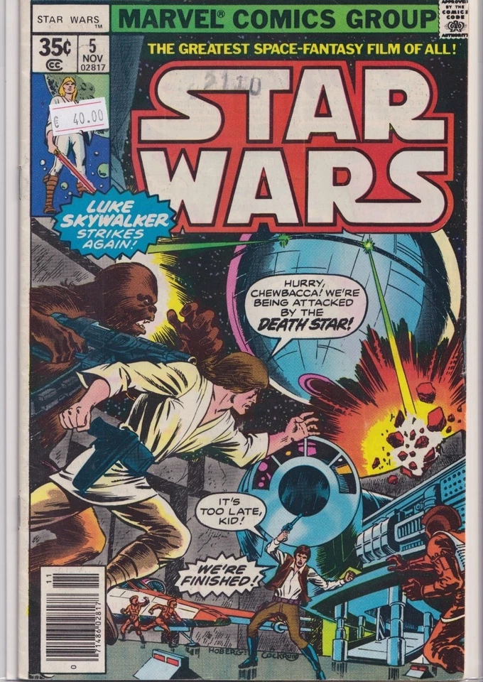 Star Wars #5 (1977) original Movie adaptation Fine+ - Photo 1/1