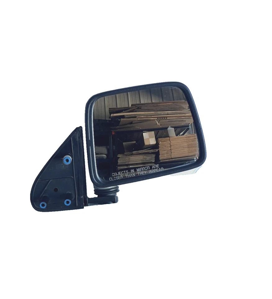 Espejo retrovisor lateral manual cromado 87-97 Nissan D21 camioneta carrocería rígida pasajero derecho OEM Foto 2 de 4