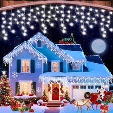 33FT Christmas Lights Outdoor, 400 LED Outdoor String Lights Waterproof Plug ...