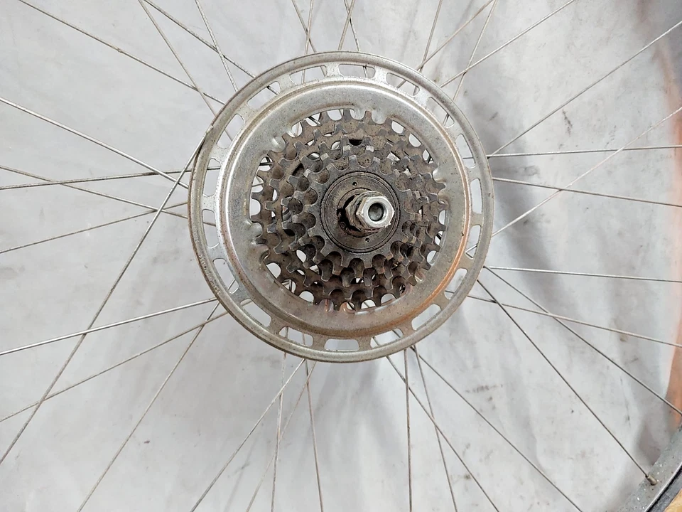 Sunshine Vintage 27" 630ISO Road Bike Wheel Set Freewheel 126/100 High Flange QR - Image 4 of 4