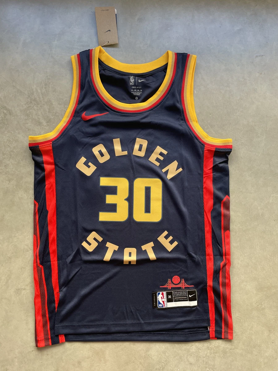 Maillot Mitchell & Ness Golden State Warriors Stephen Curry Blauw Taille de vêtement