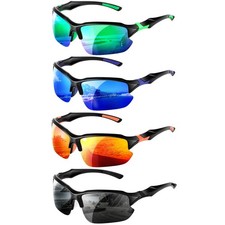 4 PACK Polarized Sport Sunglasses for Women Men UV Protection Lightweight