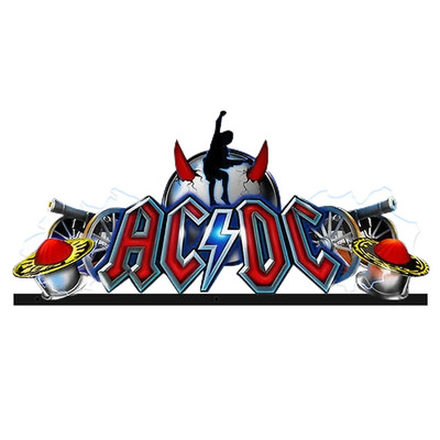AC/DC Pinball Topper UV Printed Acrylic LED RGB Topper for Pinball Mahine
