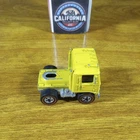 Hot Wheels Mountain Mining Redline Road King Truck Cab Yellow Hong Kong 1974