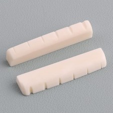 2 Pcs Pre-Slotted Acoustic Guitar Bone Nut for YMH FG Series Guitar...
