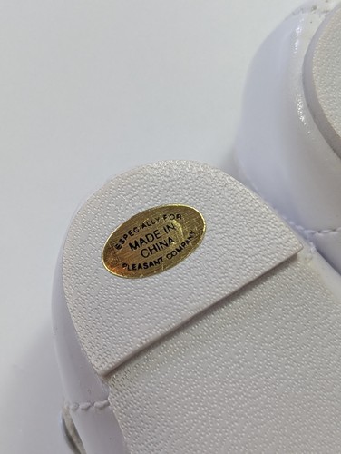 American Girl Samantha's Tea Party Zapatos Blancos Rosa Arco Agradable Compañía De Colección Años 90 - Imagen 4 de 5