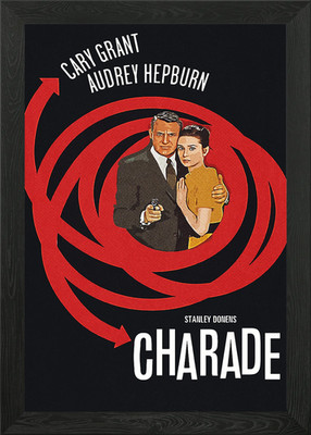 Charade Movie Framed Wall Art Poster Canvas Print Picture