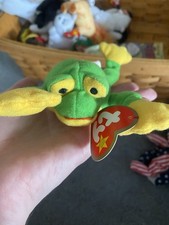 Ty Beanie Baby - SMOOCHY the Frog 8 Inch NEW MWMTs Plush Stuffed Animal Toy