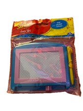 Edge Of Sketch Doodle Blue And Pink With Yellow Pen