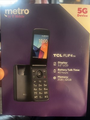 TCL T440W Flip 4 5G Smartphone 32GB Gray