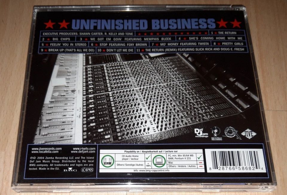 R.KELLY & JAY-Z Unfinished Business - Album CD R&B Rnb RAP SLICK RICK, TWISTA 😉 - Bild 3 von 4