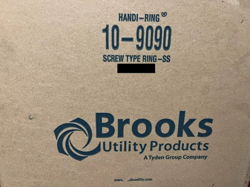 Brooks Handi Ring 10-9090 Screw Type Electric Meter Sealing Ring Stainless QTY - Picture 5 of 5