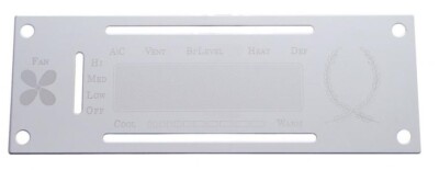 Kenworth Stainless Steel Truck A/C Control Plate