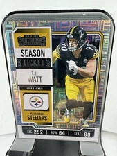 2023 Panini Contenders Season Ticket Silver Mojo TJ Watt Steelers FOTL HOBBY BOX