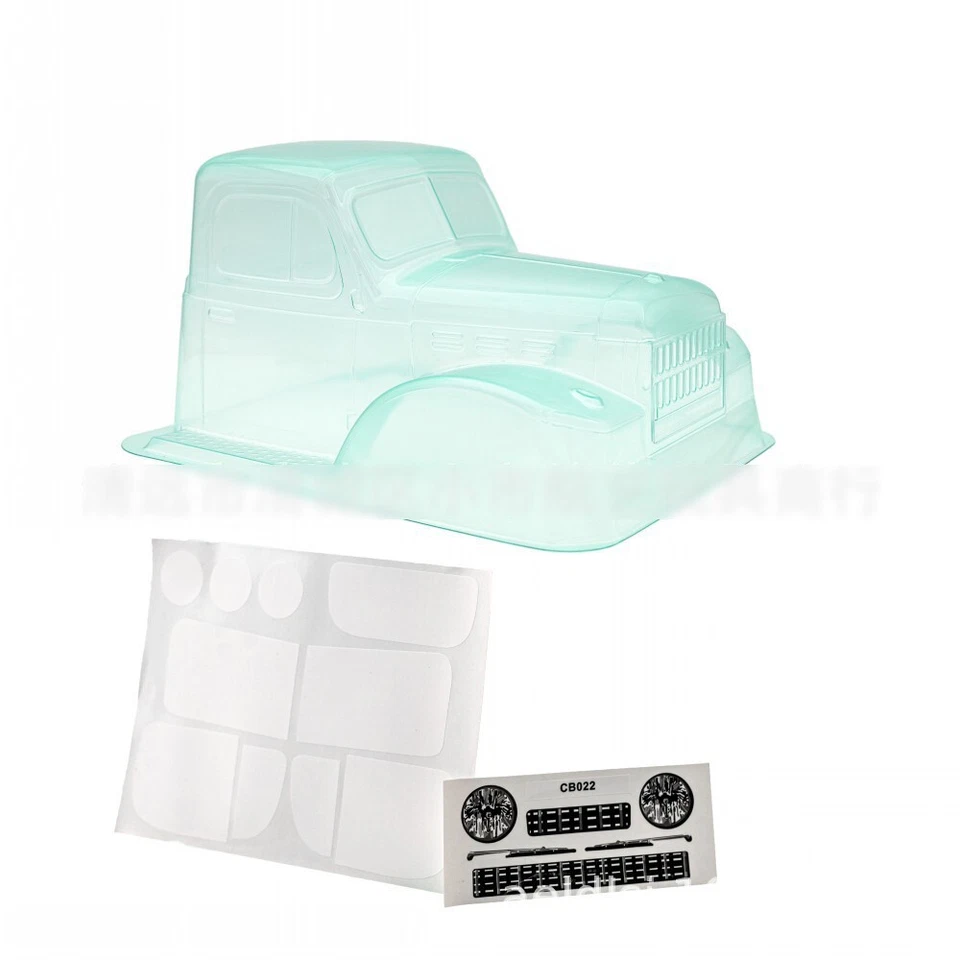 1/10 RC for Dodge Crawler Car Semi Truck TRX4 Clear Shell SCX10 Ruitai RGT 313mm - Image 2 of 4