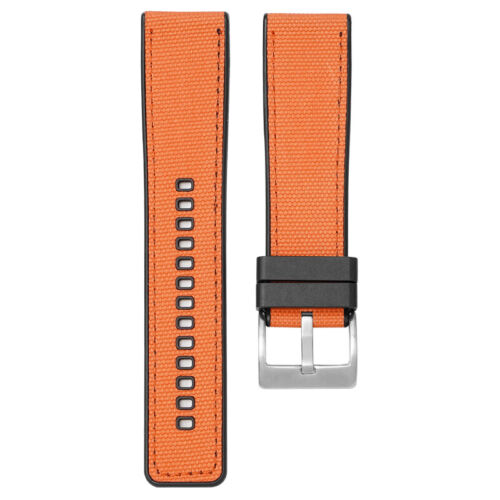 Schnellspanner Silikon + Canvas Uhrenband Ersatzarmband Armband 22 mm 24 mm - Bild 24 von 29