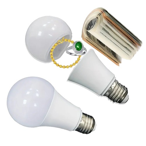 Creative Light Bulb Storage Box Private Money Jewels Box Hidden Storage - Picture 7 of 7