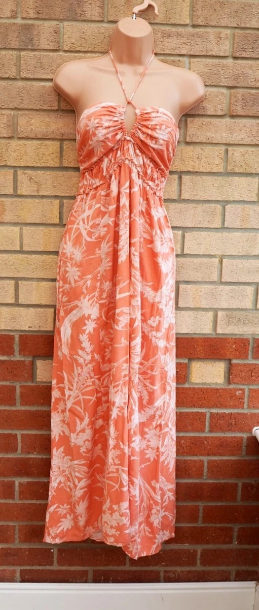 H&m orange deals floral dress