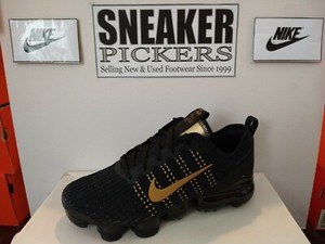 air vapormax flyknit 3 women's black and gold