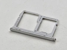 OEM SIM Tray & microSD Card Holder Part for LG Fortune 3 LM-K300AM - Silver