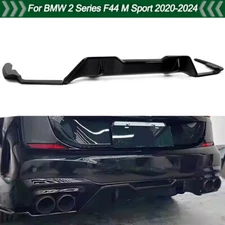 For BMW 2 Series F44 228i M235i 2020-2024 Rear Bumper Diffuser Lip Gloss Black
